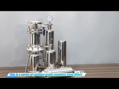 10 นิ้ว สุขภาพดี SS304 / 316L กระสุนกรองเหล็กไร้ขัด